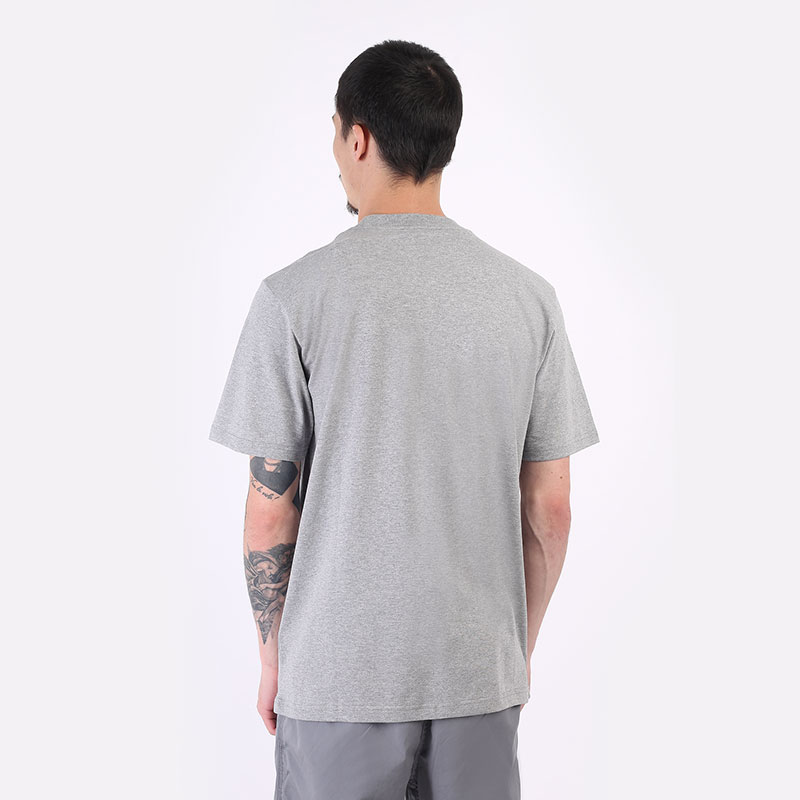мужская серая футболка Carhartt WIP S/S Shattered  Script T-Shirt I029604-grey heather - цена, описание, фото 4